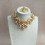 Aaliyah Lilac Crystal Choker Set - Ahseya & Co