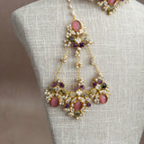 Verona Pink Purple Choker Set