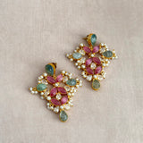 Aseelah Pink Drop Earrings - Ahseya & Co