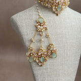 Verona Mint Pink Choker Set