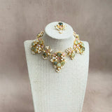 Virelle Olive Pink Choker Set - Ahseya & Co