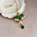 Liyana Green Crystal Choker Set