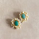 Zuri Pearl Stud Earrings - Ahseya & Co