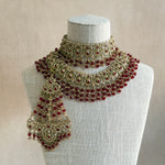 Raeesa Ruby Bridal Set - Ahseya & Co
