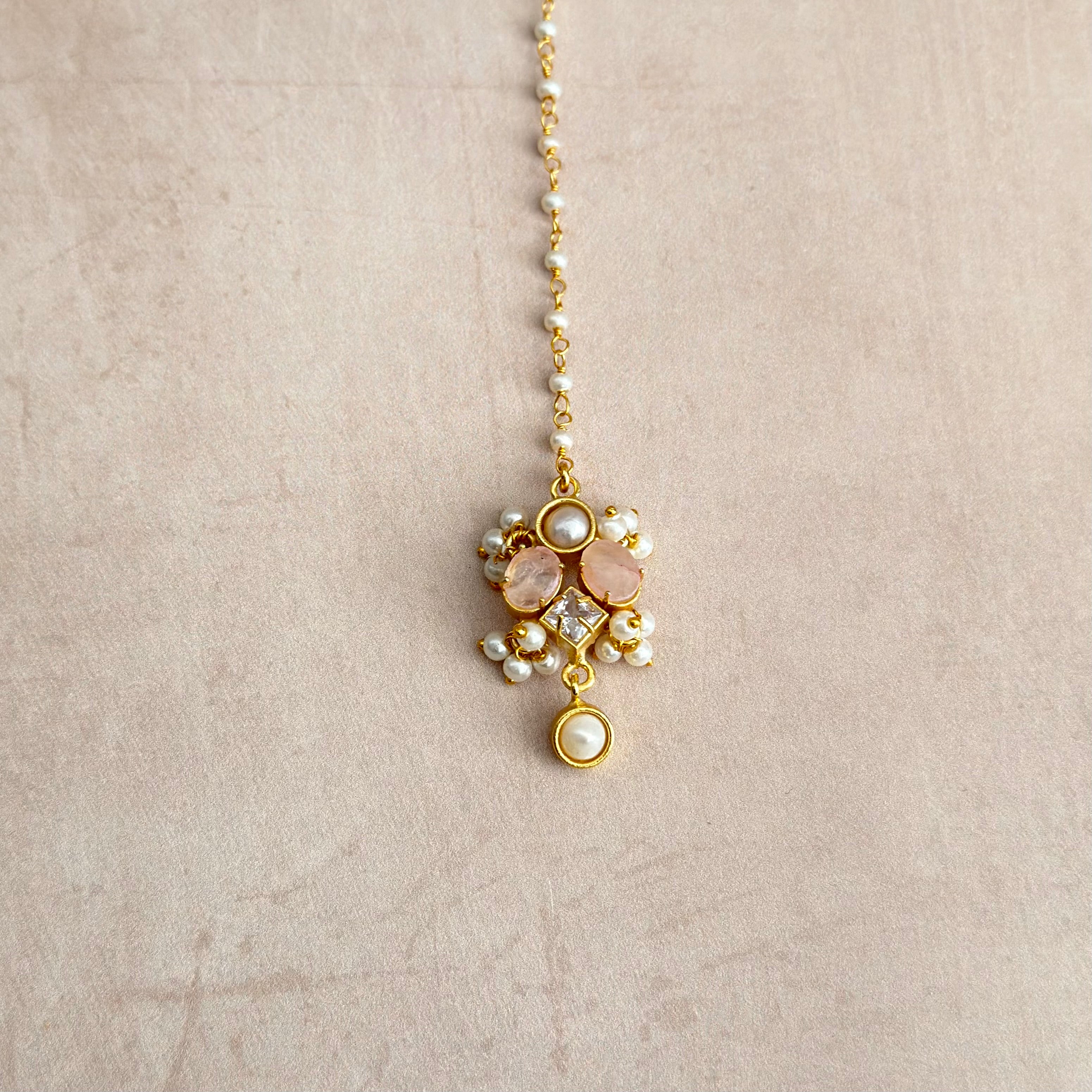Elouise Pink Necklace Set - Ahseya & Co