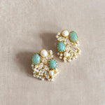 Roxy Jade Crystal Stud Earrings - Ahseya & Co