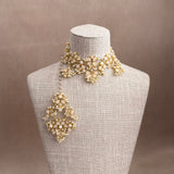 Areeba Beige Pearl Choker Set