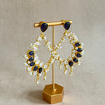 Lazura Deep Crystal Drop Earrings - Ahseya & Co