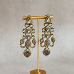 Karima lilac Crystal Earrings - Ahseya & Co