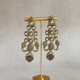 Karima lilac Crystal Earrings - Ahseya & Co