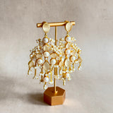 Vada Pearl Crystal Drop Earrings - Ahseya & Co