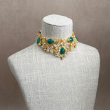 Verona Green Choker Set
