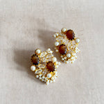 Roxy Espresso Crystal Stud Earrings - Ahseya & Co