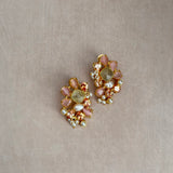 Nerina Pink Crystal Stud Earrings