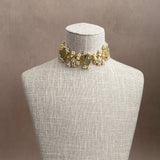 Safa Olive Kundan Choker Set
