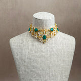 Verona Green Choker Set