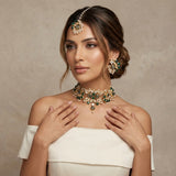 Fatima Emerald Choker Set