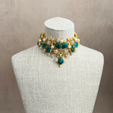 Sorrento Green Kundan Choker Set