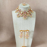 Areeba Pink Lilac Choker Set