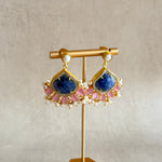 Safia Blue Drop Earrings - Ahseya & Co