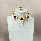 Miah Espresso Crystal Choker Set