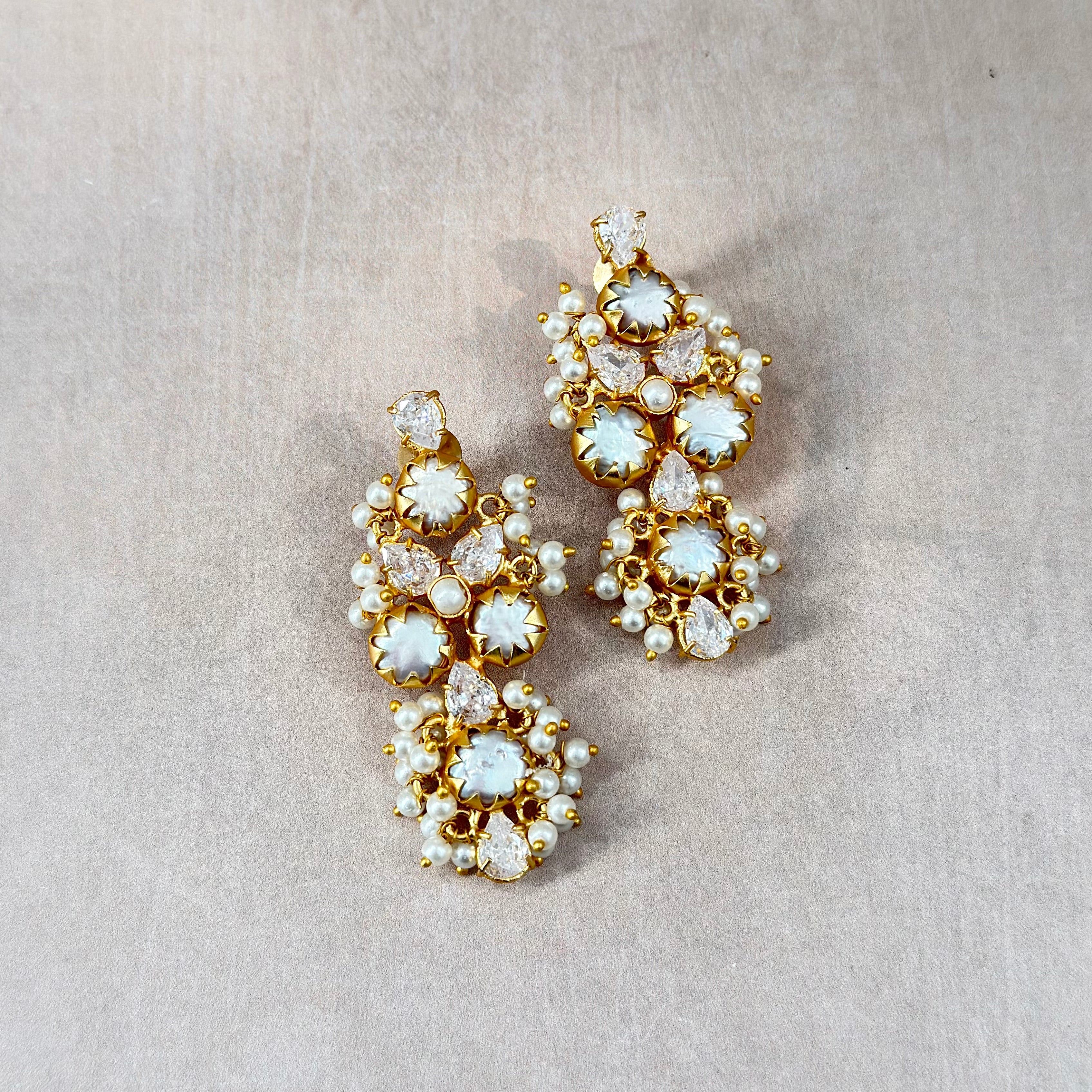 Bella Pearl Stud Earrings - Ahseya & Co