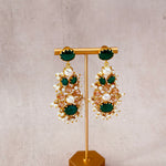 Bisan Green Pearl Drop Earrings - Ahseya & Co