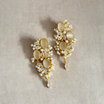 Eimaan Grey Crystal Drop Earrings - Ahseya & Co