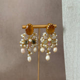 Ria Amber Pearl Necklace Set