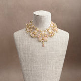 Vinnie Pink Crystal Necklace Set