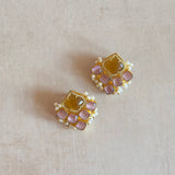 Honey Pink Stud Earrings - Ahseya & Co