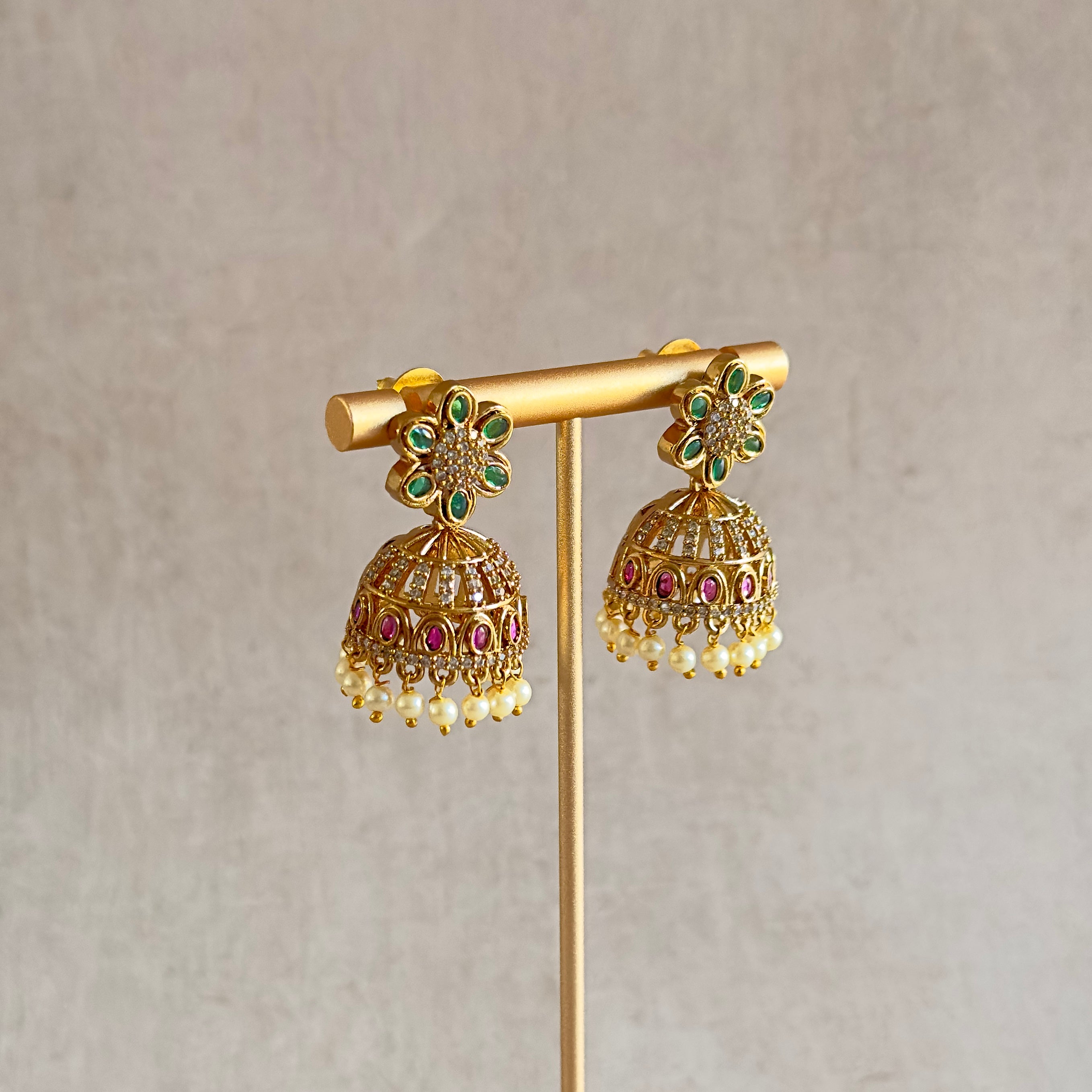 Makenna Jhumka Earrings - Ahseya & Co