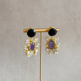 Milly Purple Drop Earrings - Ahseya & Co