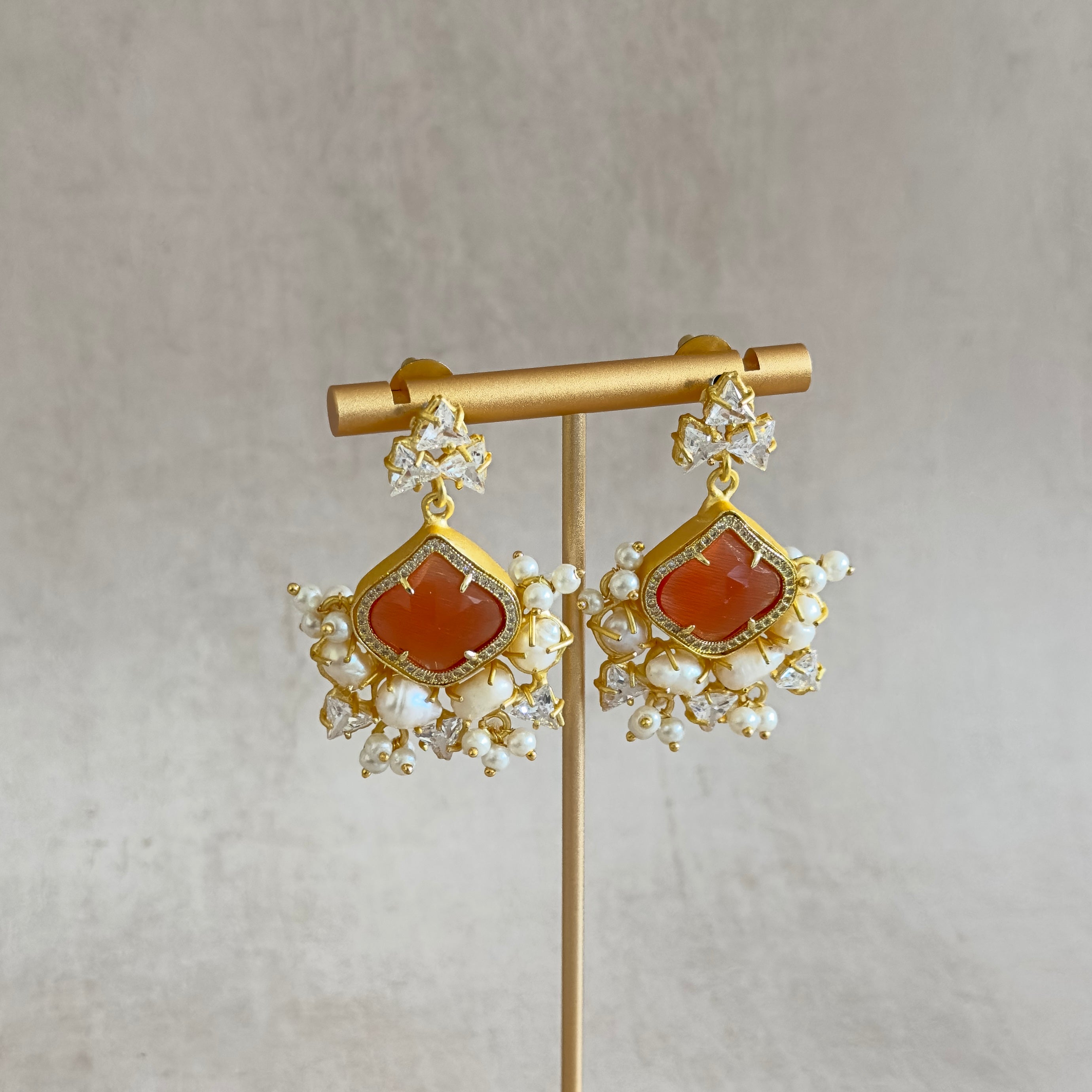 Umarra Crystal Drop Earrings - Ahseya & Co