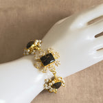 Kylie Black Crystal Bracelet - Ahseya & Co