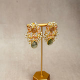 Azura Olive Peach Crystal Necklace Set