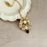 Shyla Purple Olive Pearl Choker Set