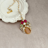 Verona Amber Pink Choker Set