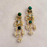 Riva Green Crystal Drop Earrings
