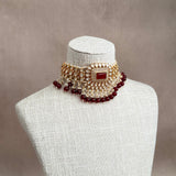 Anushka Ruby Kundan Choker Set - Ahseya & Co