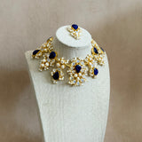 Esme Navy Pearl Necklace Set - Ahseya & Co