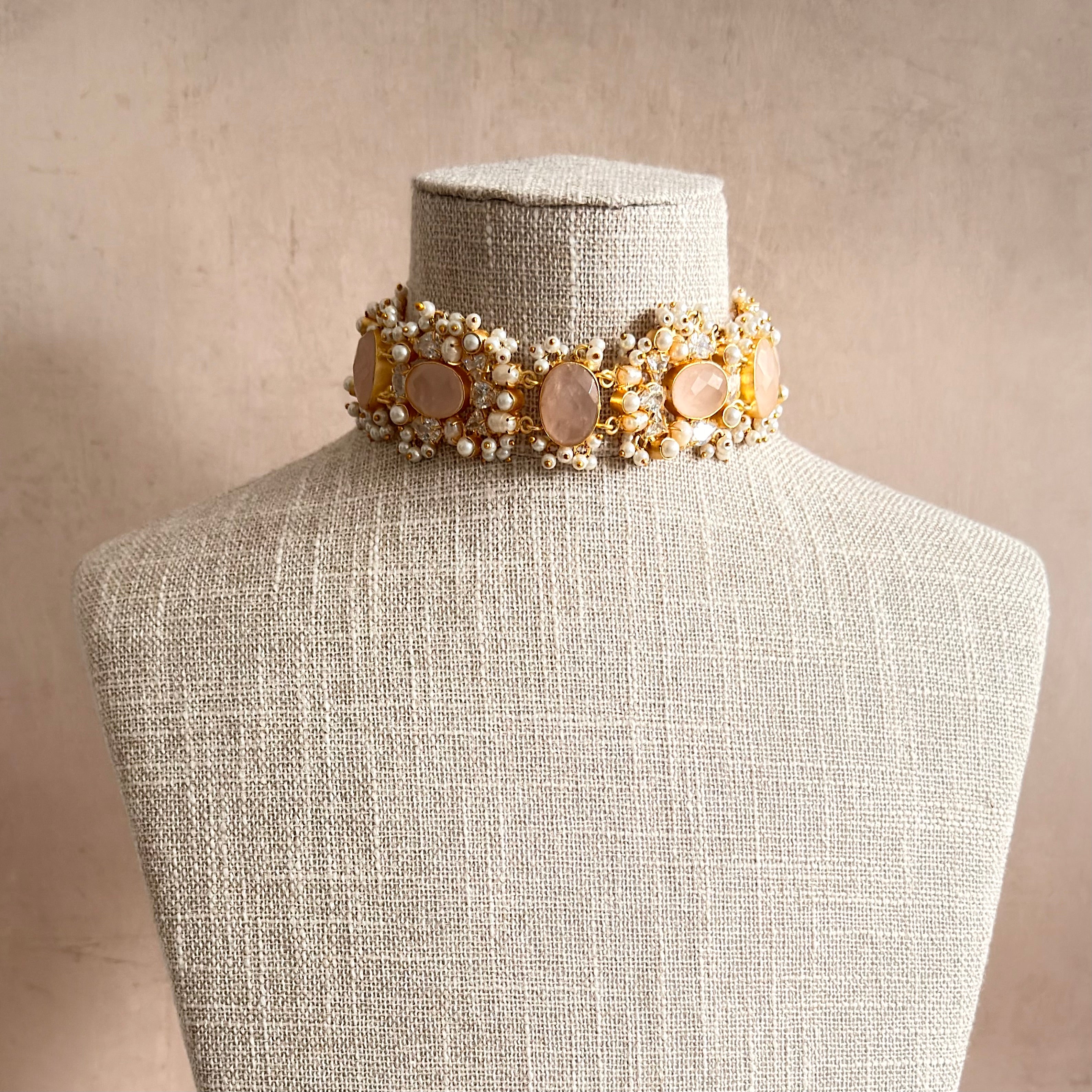 Anum Rose Choker Set - Ahseya & Co