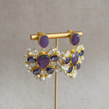 Monica Purple Drop earrings - Ahseya & Co