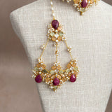 Verona Ruby Peach Choker Set