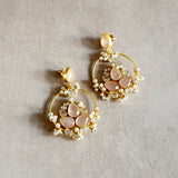 Arwa Rose Crystal Drop Earrings