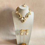 Berta Olive pearl Necklace Set