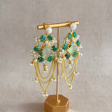 Dina Green Drop Earrings