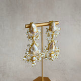 Aylaan Pearl Crystal Drop Earrings