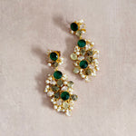Celeste Green Drop Earrings - Ahseya & Co