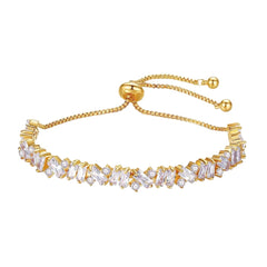 Paris Gold Crystal Bracelet - Ahseya & Co